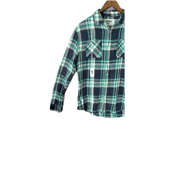 Urban Pipeline Plaid Flannel Shirt Men’s M Preppy - Picture 5 of 6